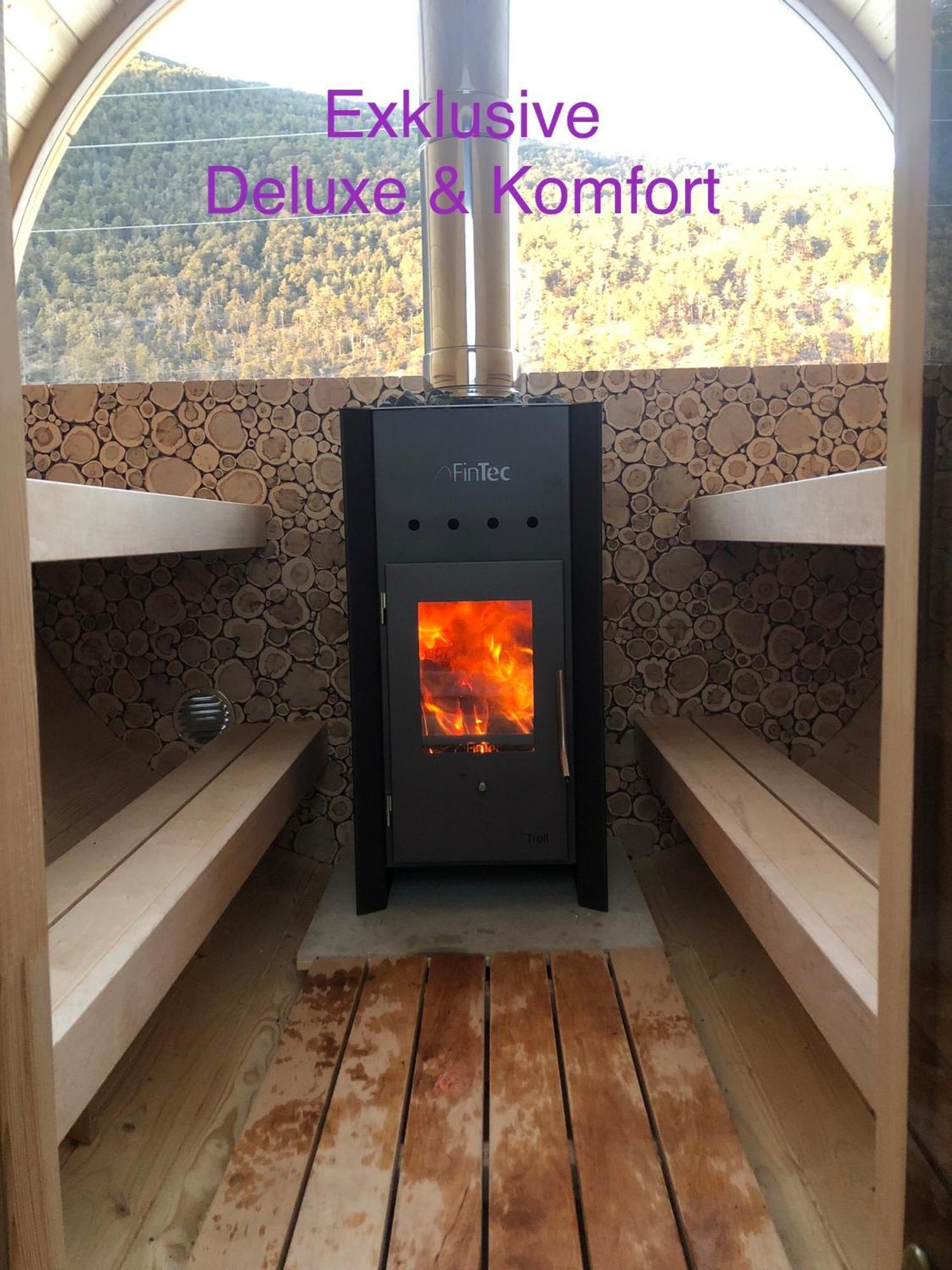 Deluxefort Fuer 10 Gaeste Mit Eigenem Whirlpool Und Fasssauna امست المظهر الخارجي الصورة
